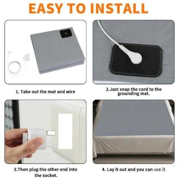 Заземяваща Aнтистатична Надматрачна Подложка Легло 10% Сребърни Нишки