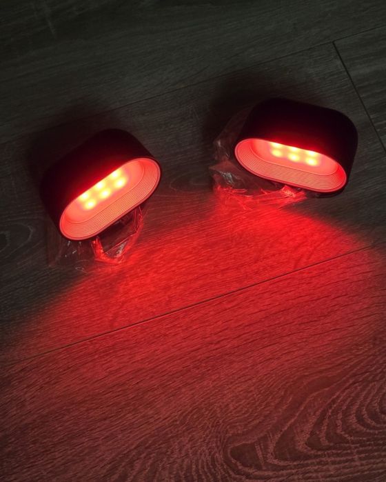 Set 2 aplice LED Amouhom B02 Black – control tactil & telecomandă