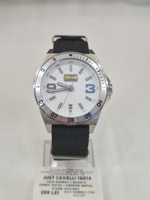 Ceas Just Cavalli 1G014 Quartz Curea Textil Garantie!#63125