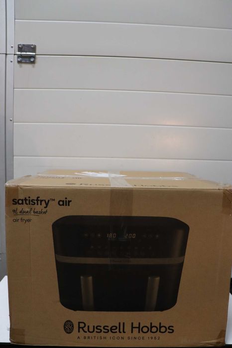 Фритюрник с горещ въздух Russell Hobbs SatisFry 27681-56, 2 отделения, 9 л, бърз, с горещ въздух [2 отделения по 4,5 литра всяко, много тиха работа