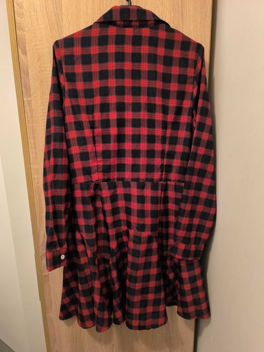 Дамски карирани дълги ризи