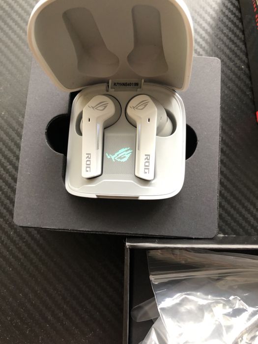 Безжични слушалки ASUS - ROG Cetra True Wireless, ANC, бели