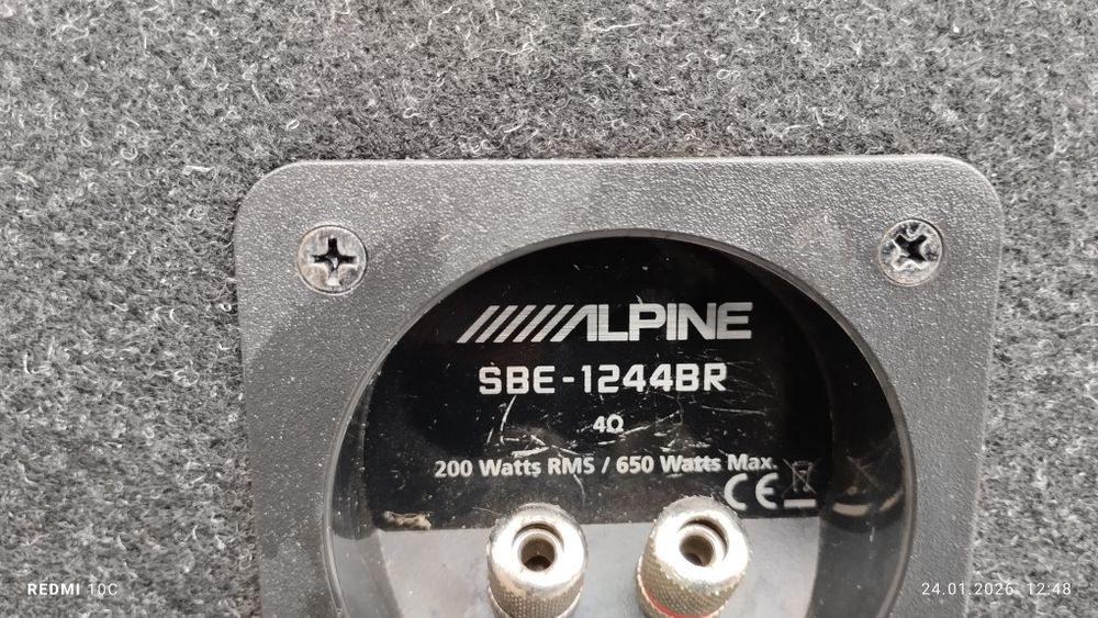 Субуфер ALPINE SBE-1244BR 30 СМ, 200 W