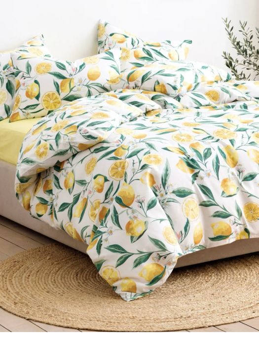Постельное белье 1,5 спальное. Лимоны