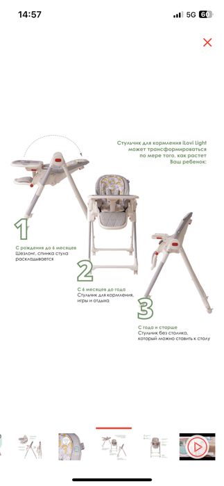 Стульчик для кормления