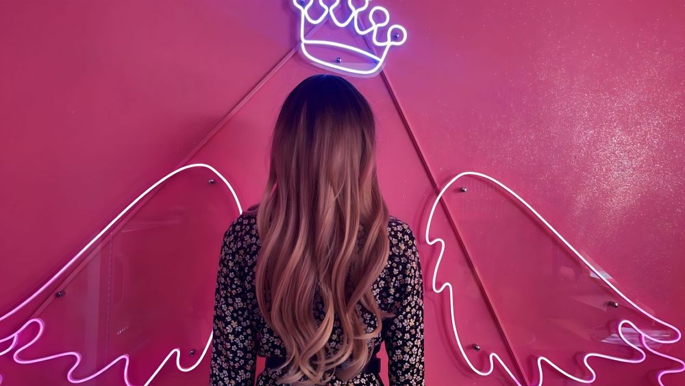 Peruca blonda (ombre)