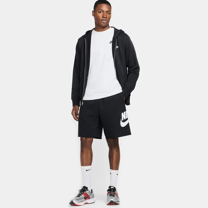 Мъжки къси панталони NIKE FQ4950-010 CLUB ALUMNI FT SHORT ЧЕРНИ