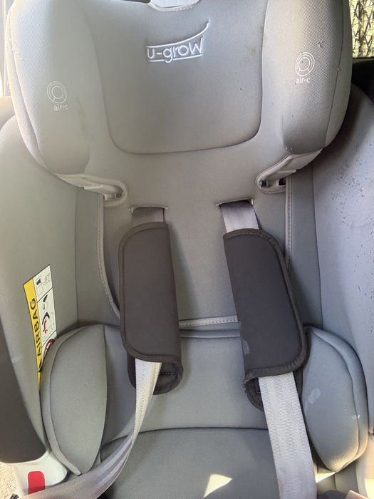 Scaun auto ISOFIX U-Grow UGHCS-06, 0-36 kg, Gri/Negru