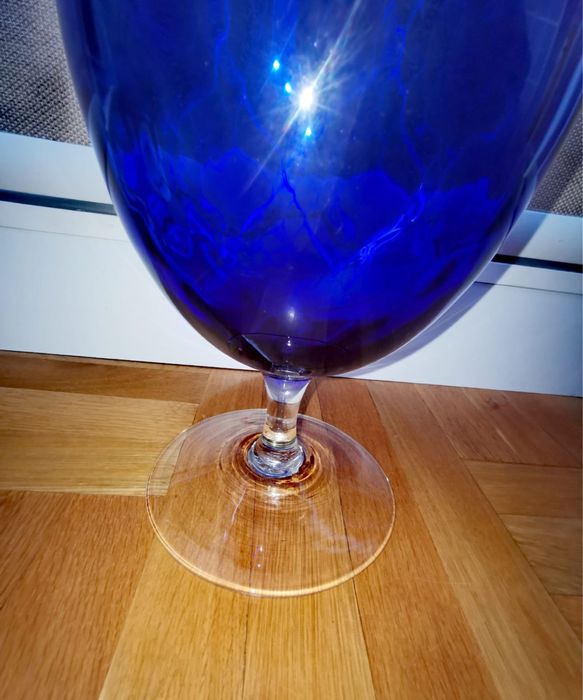 Антикварна чиния ръчно - духано стъкло марка Mdina Glass Малта супер !
