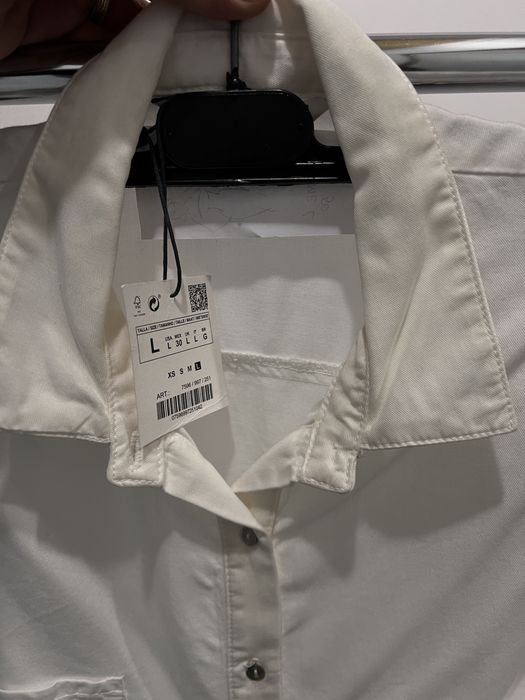 Set pulover si camasa Zara dama L  noi