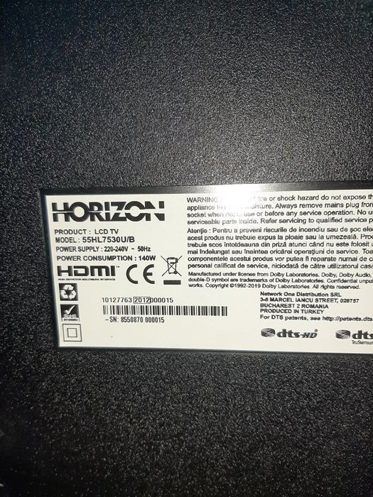 Placa de baza TV Horizon 55HL7530U/B - Vestel 17MB230