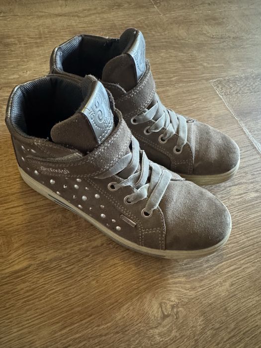 Sneakers copii fetițe, Primigi, piele naturală