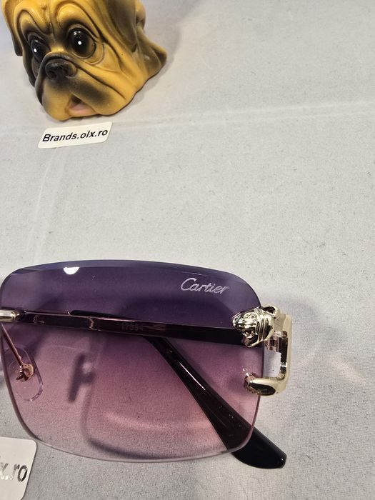 Set Ochelari de soare Cartier Rimless Violet, 17594, made in Italy