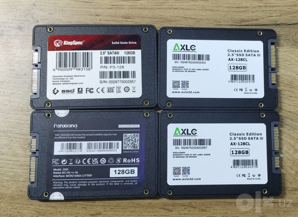 Ssd sata 128gb 100%