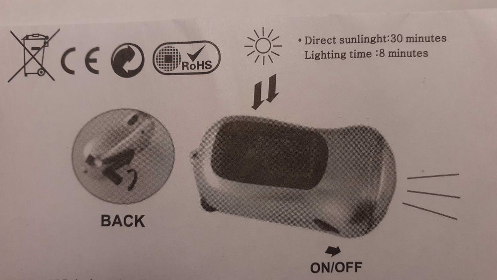 фенер работещ с динамо и соларни батерии, еко, подходящ за къмпинг