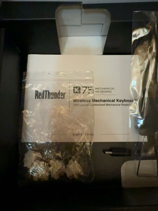 RedThunder K75 Tastatura Mecanica Wireless Bluetooth 2.4G USB-C RGB Hot Swap 75% Knob Open Box PC Desktop Laptop