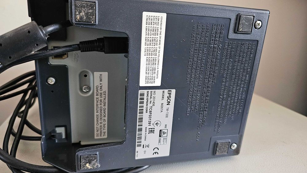 Vând imprimantă termică Epson TM-T20II (model M267A) folosita, stare perfecta