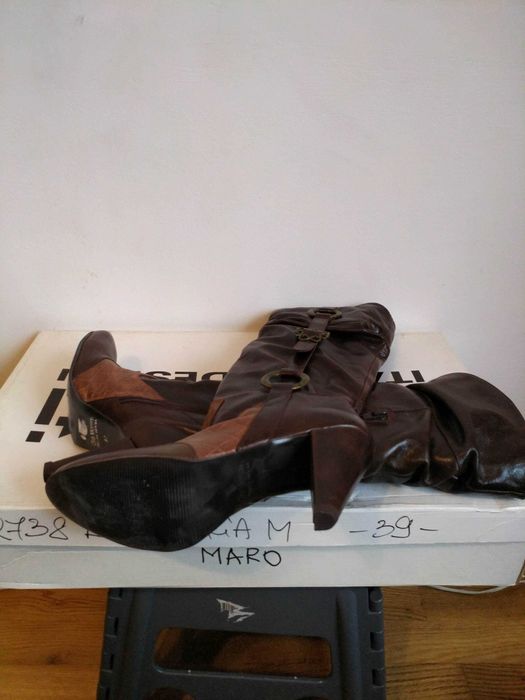 Cizme inalte din piele marimea 37