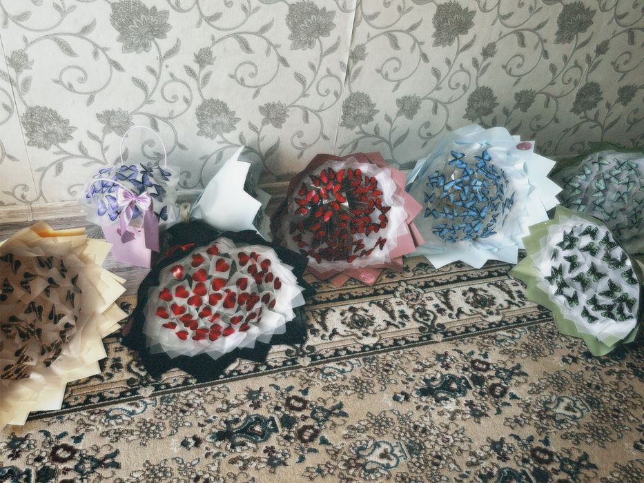 Дайын бабочка букеттер