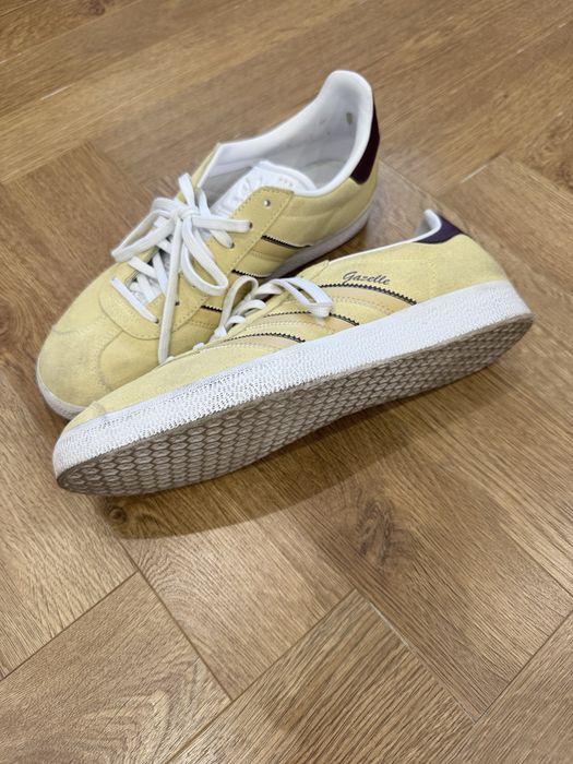 Adidas gazelle кеды желтые