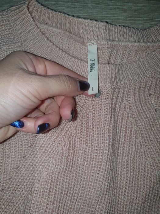 Дамски Розов пуловер