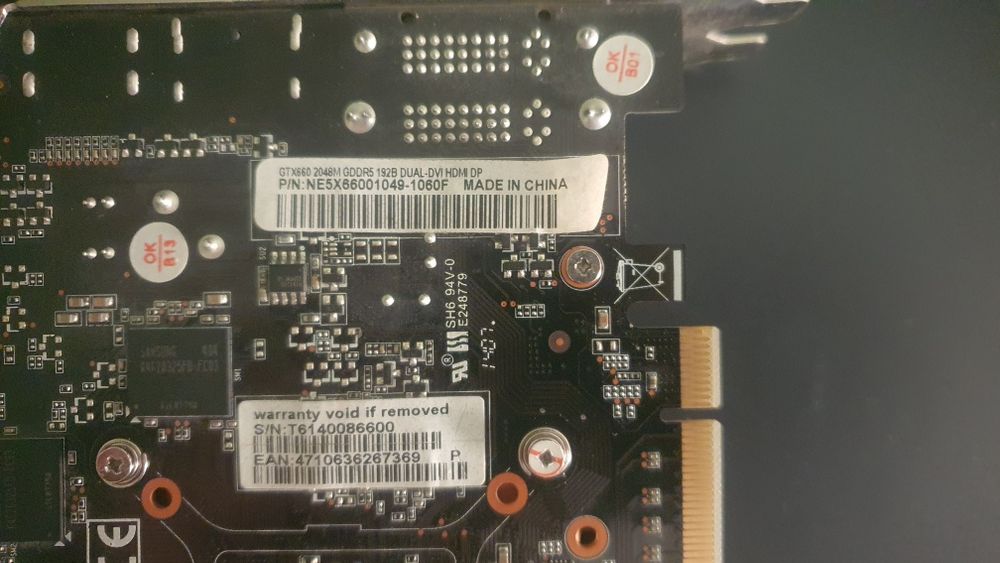 Видеокарта GTX 660 2GB PALIT