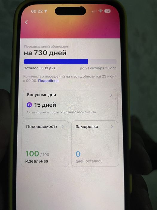 Продам абонемент 1фит
