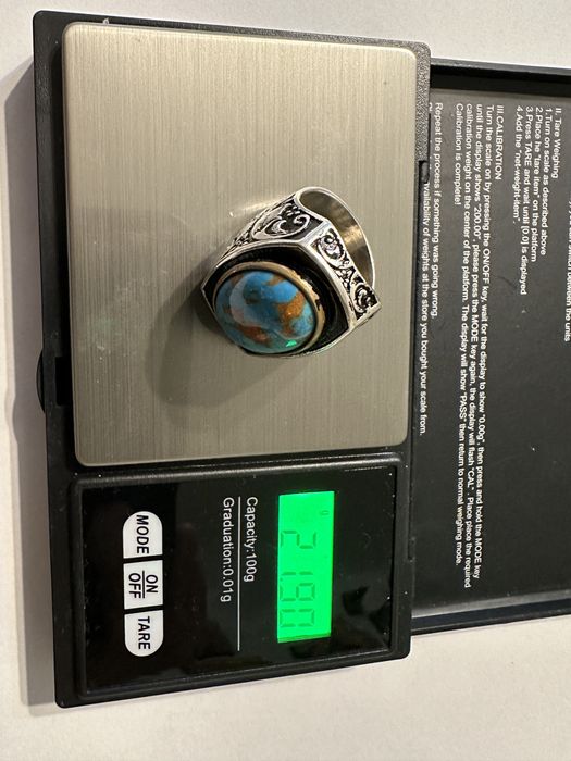 Inel argint cu turcoaz handmade