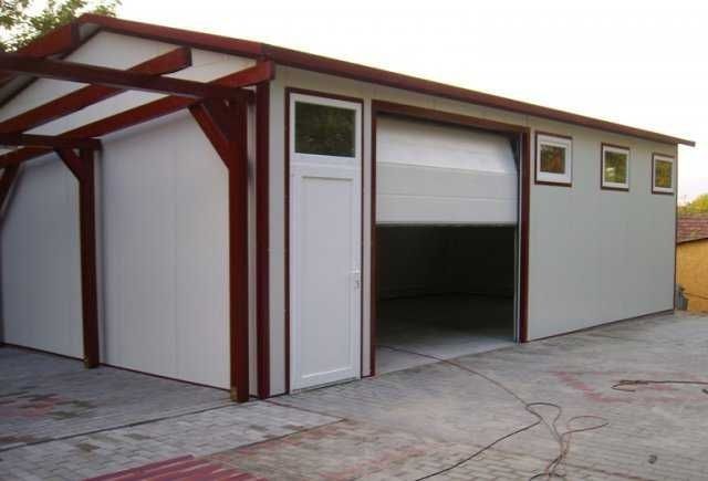 Garaj metalic din panouri sandwich  4.5 x 7m
