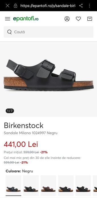 Sandale Birkenstock Milano