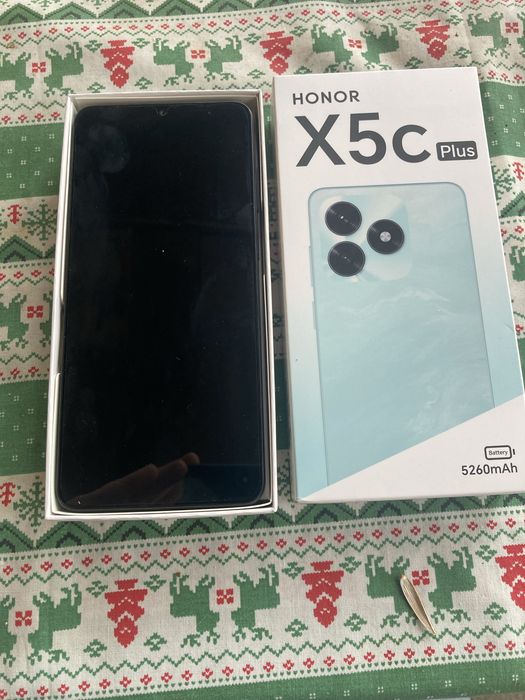 Telefon HONOR X5c Plus, 128GB, 4GB RAM, Dual SIM, Midnight Black