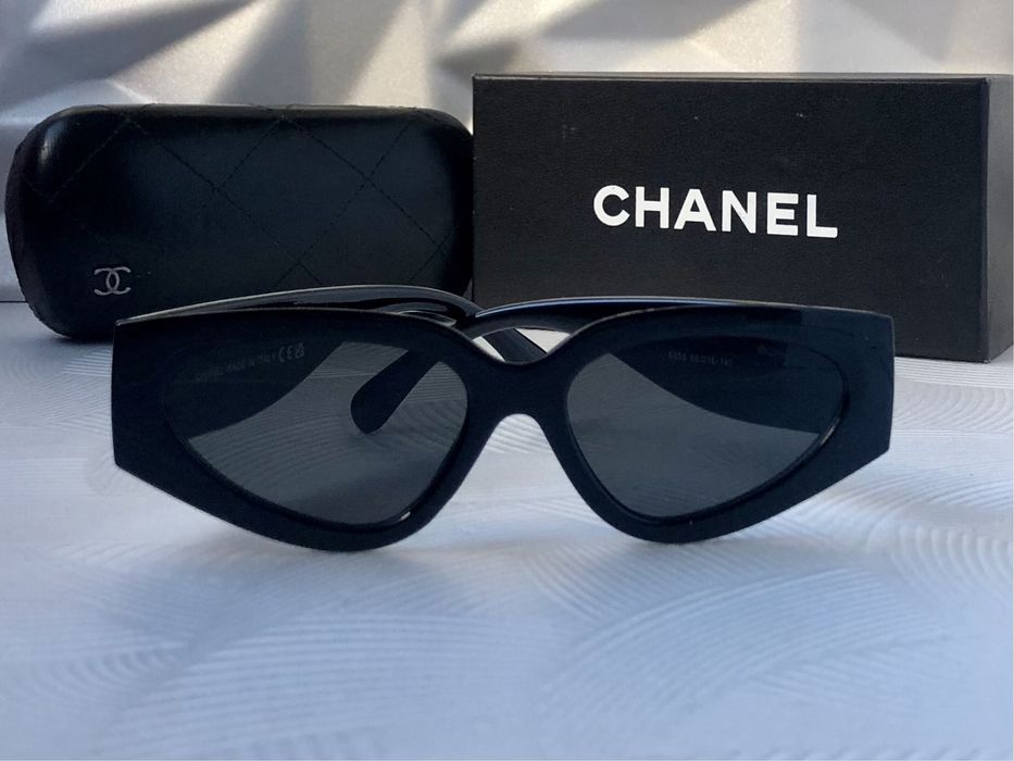 Дамски слънчеви очила котка черно