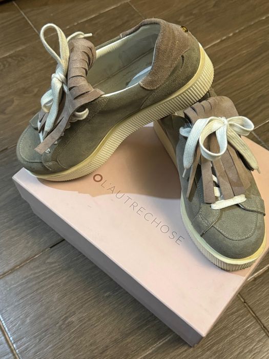 Кроссовки туфли лоферы замша