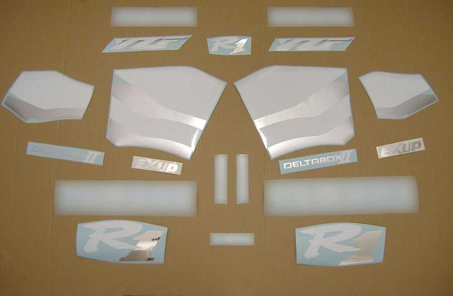 Стикери Yamaha R1 1-во поколение 1998г-2001г лепенки Ямаха р1 rn04