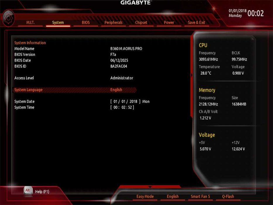 Дъно Дънна платка GIGABYTE B360 M Aorus PRO 1151 DDR4 RGB Overclock