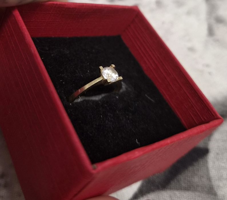 Inel de logotna aur 14 k marimea 12