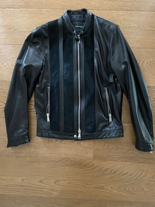 Geaca de piele DSQUARED2, marime M