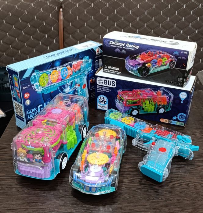 Машинки с шестерёнками музыкальные