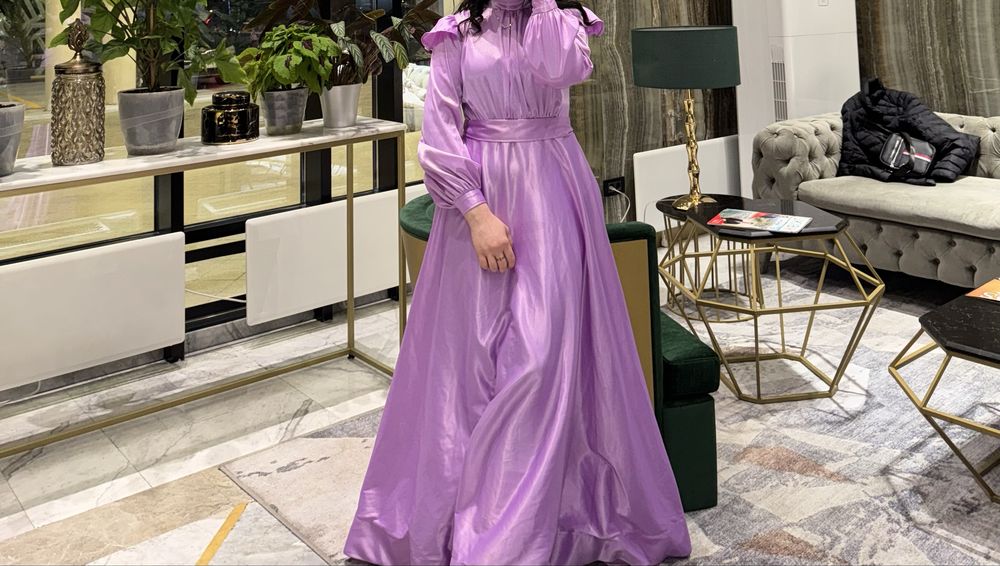 Атлас вечерный койлек