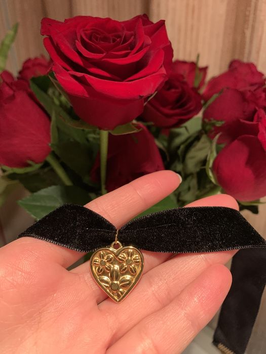 Чокер на шею, с сердечком