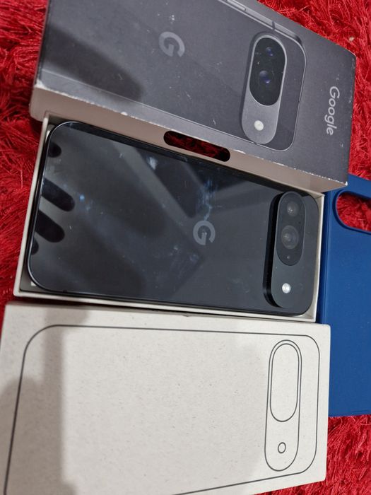 -Google Pixel 9, Nou, 128Gb, 12Ram, 10 cicluri incarcare, Negru, bat: