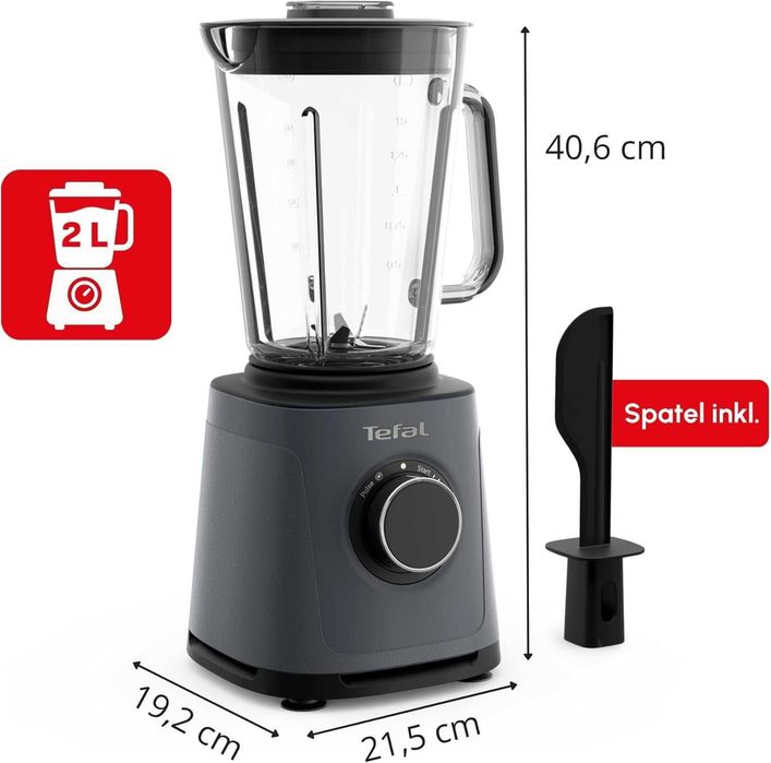 Нов 2г Гаранция Мощен Настолен Блендер Tefal PERFECTMIX+ 1200W/230V, 2 литра