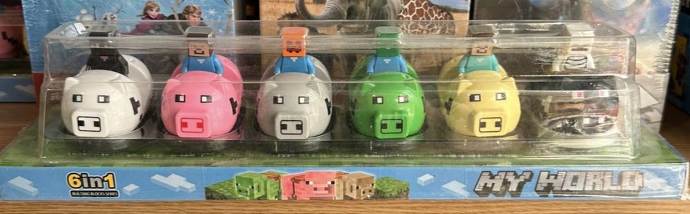 Голям комплект фигурки Майнкрафт, 6 броя фигурки Minecraft