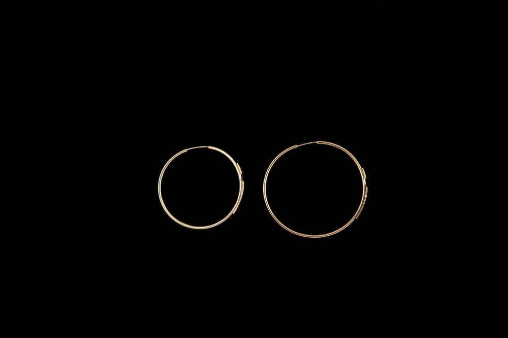 Сребърни обеци с кръст, кръгли обеци, религиозни обеци, сребро 925