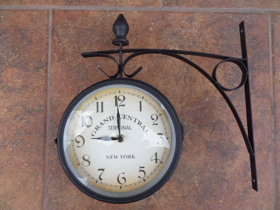Ceas dublu New York Grand central terminal mare 20 cm ceasul 36cm tot