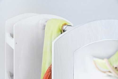 Детски щендер за дрехи с огледало и рафтове Roba Детски гардероб