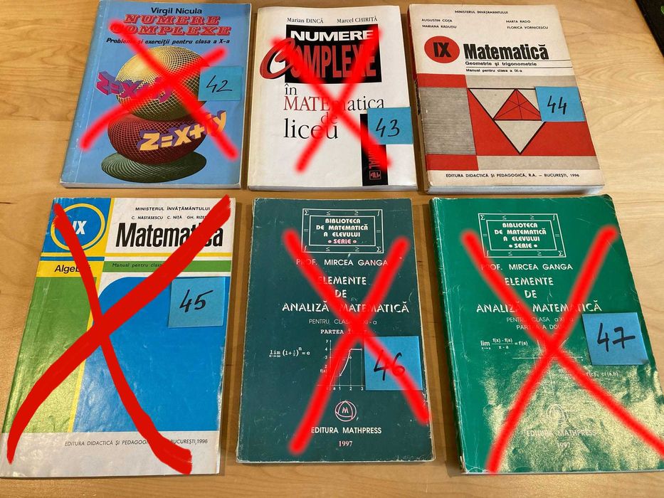 Diverse carti si manuale scolare/facultate (mate, info, fizica etc.)