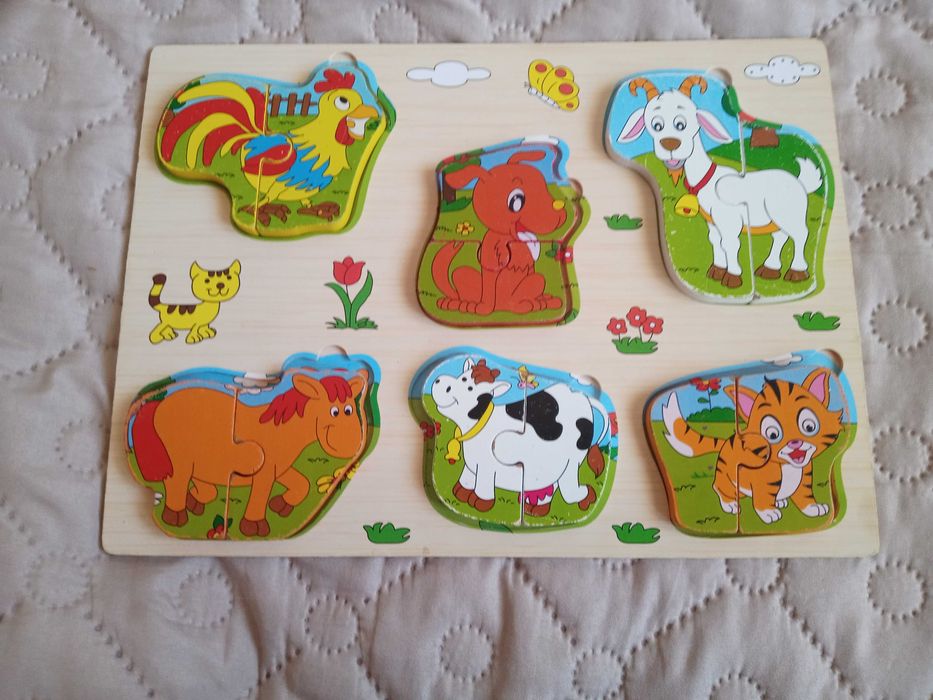 Детски дървен пъзел