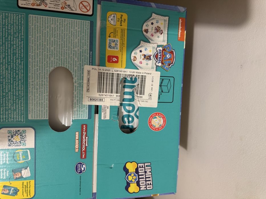 Pampers Pants Patrula Catelusilor marimea 6 (13+ kg) 60 bucati