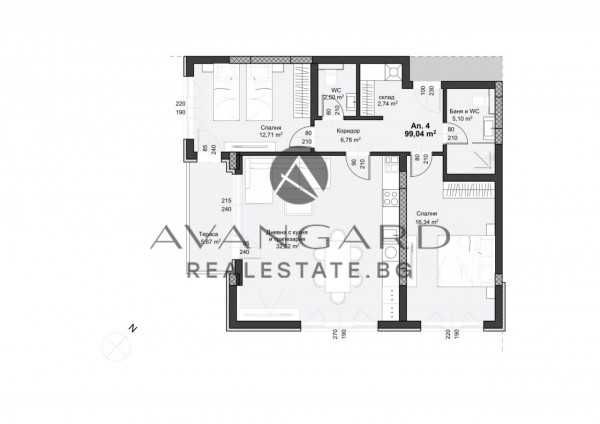 Продава се Тристаен апартамент в Пловдив, Христо Смирненски - 114 кв.м за 1250 €/кв.м - Снимка #2